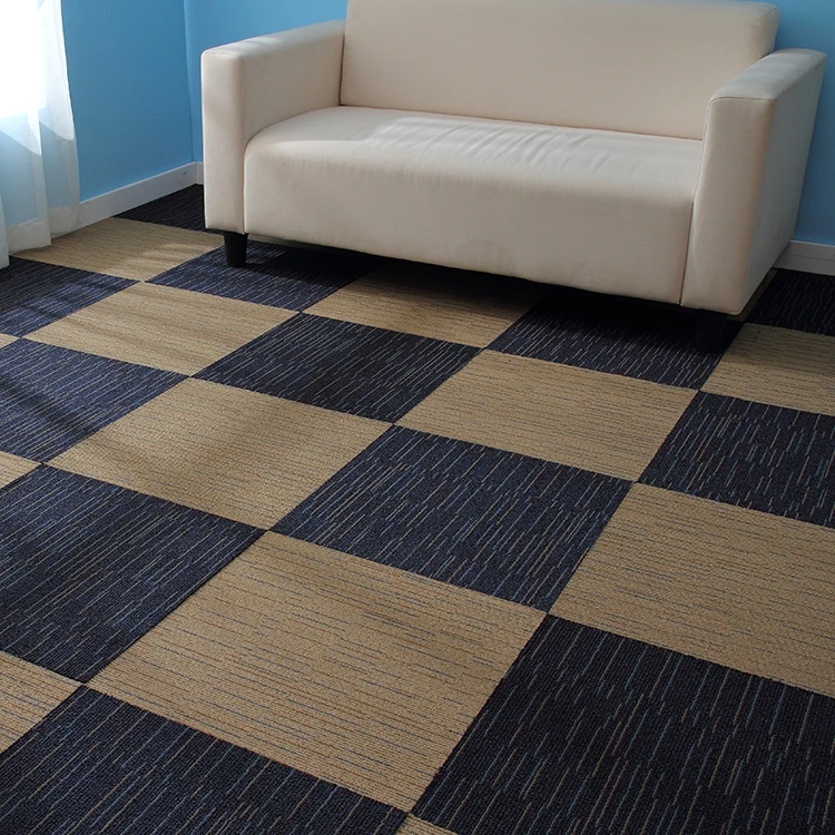 Merika Hot Sale Nylon Material Thick Modular waterproof Commercial Carpet Tiles With PVC Backing