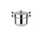 High quality stainless steel double steamer thermal cooking pot gas boiler