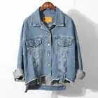 100% cotton China factory wholesale fashion women denim jean jacket