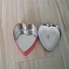 Food-grade Lover heart shape metal box for Dove chocolate