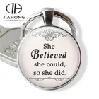 Personalized promotion key holder logo key chain rings bulk