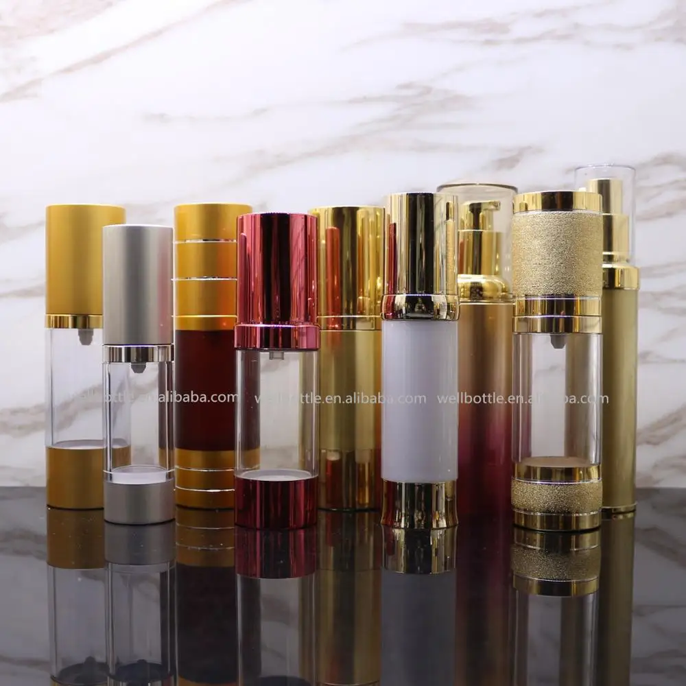 empty bamboo airless cosmetic pump bottle Airless-09A