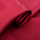Howmay heavy satin silk fabric 30m/m 43" 114cm 100% silk fabric dark red for evening dress wedding gown