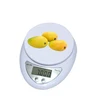 11lb/5kg Electronic Multifunction Food and Kitchen Scale, Stainless Steel Platform, Large LCD Screen, Silver