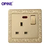 September deal British standard 86 type socket panel 13A square three holes switched socket
