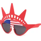 Statue of Liberty American Flag Party Sun Glasses New Year Day Holiday Bar Dress Up Dance Party Personality Funny Glasses