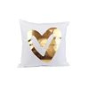 Custom Golden Hot Stamping Back Pillows/Cushion Covers