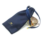 Wholesale Custom Design ECO Friendly Drawstring Pouch Silk Carrying Eye Glasses Bag