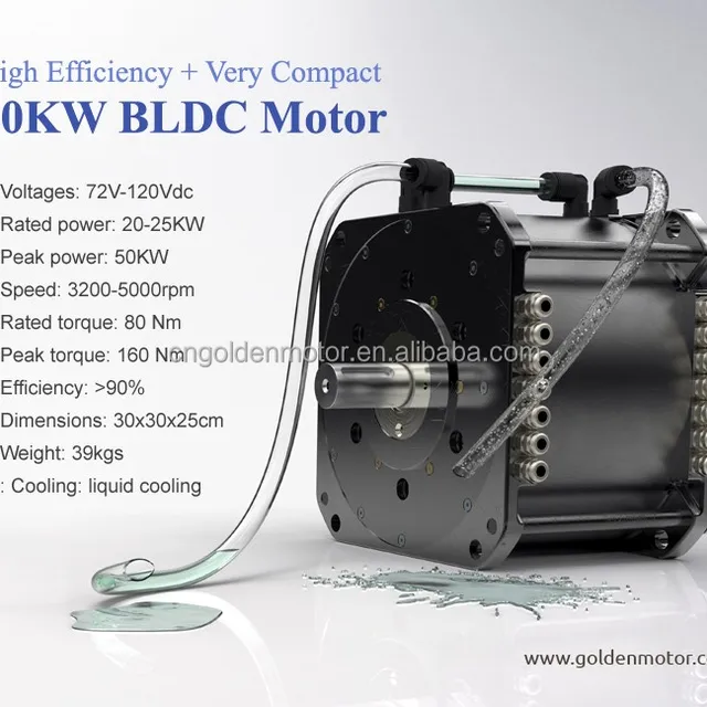 High Efficiency , brushless car motor 20KW electric car conversion kit , electric motor for car PLN17112