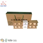 Custom recycle corrugated paper 12 egg box cartons packaging