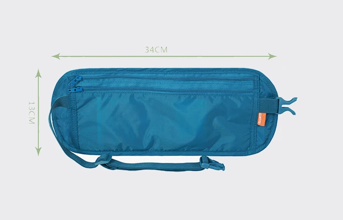 China wholesale lightweight security money belt nylon passport traveling waist bag