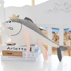 New anime really lifelike salted fish stuffed animals with long leg