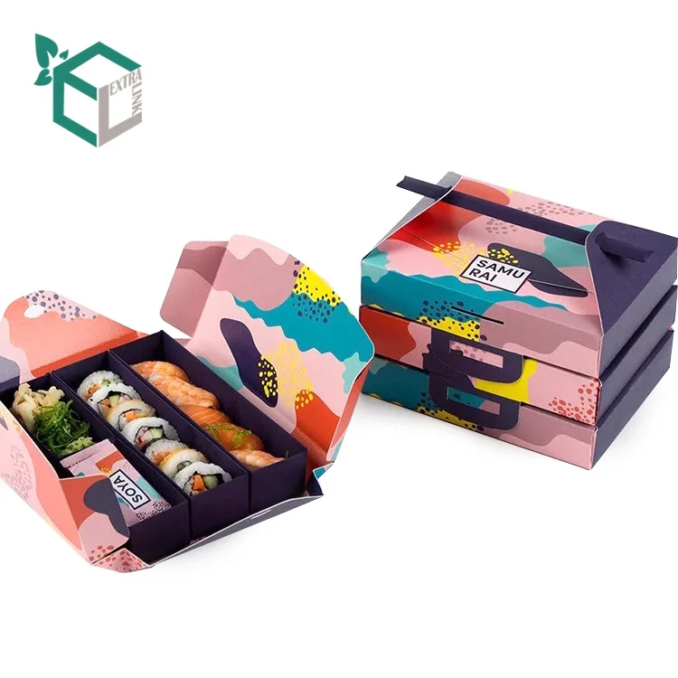Kunden Mittagessen Sushi Verpackung Verschiedenen Stil Wegnehmen Lebensmittel Box