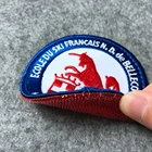 custom applique hook and loop patches embroidery for clothing