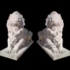 Gate decorative carving antique marble lion statues for sale