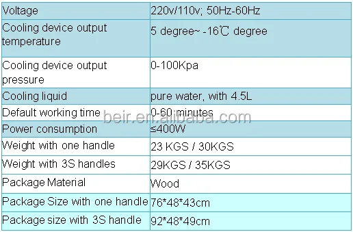 2016 Beir portable freezing fat beauty equipment CTL76