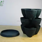 plastic plant pots stackable plastic garden flower pot