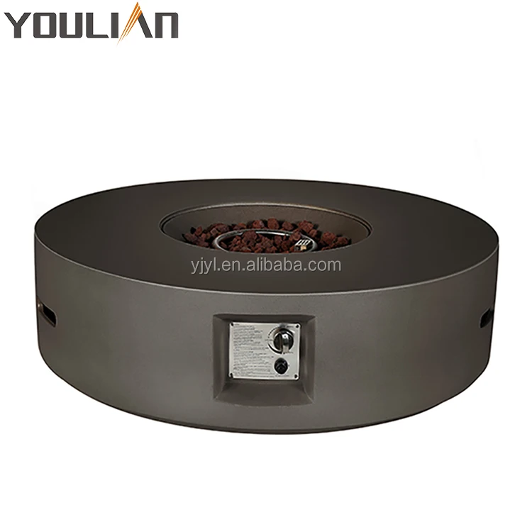 Hot Sale Natural Round Insert Wholesale Garden Outdoor Gas Fire