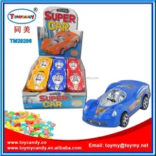 2017 wholesale china toy factory good selling child toys car super friction car toys with candy favorite gift