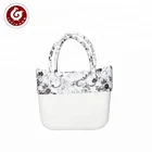 Best seller promotional cheap tote EVA o bag floral lady hand bags women