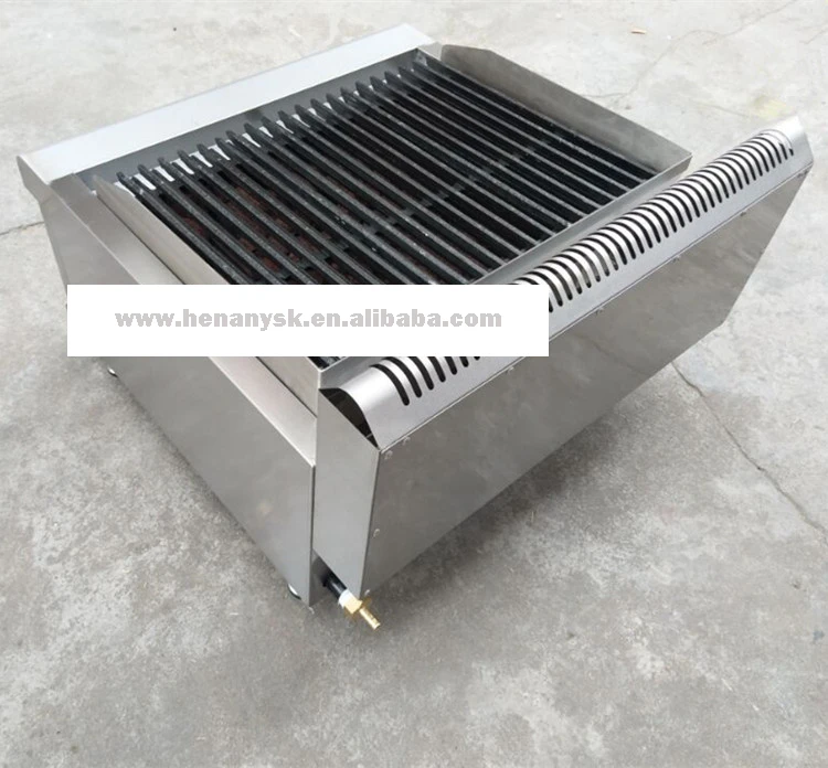 Counter Top Gas Lava Rock Grill gas grill, gas bbq grill, Stainless steel lava rock bbq grill