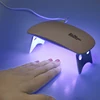 Portable Mini 6W LED UV Lamp Nail Dryer USB Charge 30s 60s Timer LED Light Quick Dry Nails Gel Manicure For Nail Art