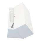 Luxury recycle diy cardboard craft white rectangle gift wine window lid paper box