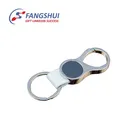 Wholesale bulk handmade pu leather keyring customized car brand key chain with logo