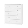 Europe popular design high quality white 5 drawer dresser 5 drawer chest