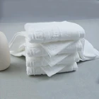 Soft High Absorbency 100% Cotton White Face towels gift