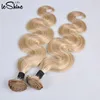 wholesale Price Brazilian Body Wave 613 Platinum Blonde 22 24 26 Human Hair Weave
