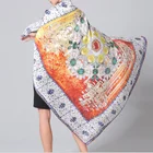 Flower Pattern Chiffon Silk Style Scarf Shawl