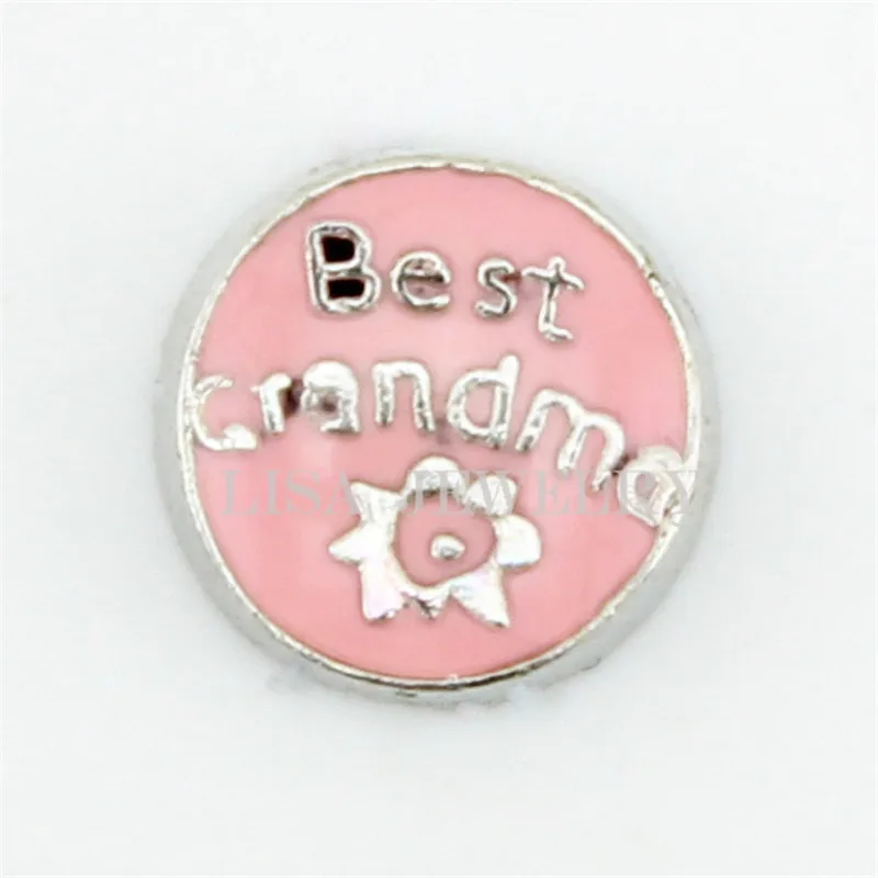 Free shipping best grandma floating charms for glass floating lockets fit memory locket DIY charm 20pcs