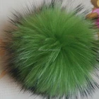 Genuine color fluffy rabbit/rex rabbit/fox/raccoon/mink fur pom poms for sale for