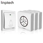 Linptech G1 wireless doorbells with multiple receivers US Plug loud industrial waterproof door bell