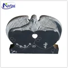 Black Tombstone Granite Tombstone Sell Low Price Angel Black Granite Tombstone NTST-003Y