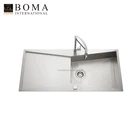 New Design 18G Sus304 Top Mounting Handmade Sink With Faucet Hole