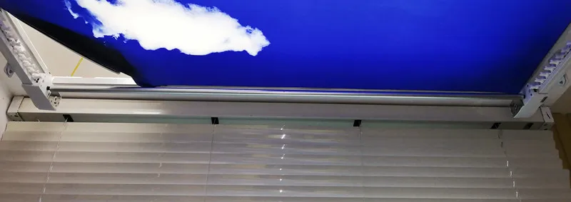 KECO folding skylight curtain with curtain motor KE80A for motorized canopy and motorized skylight curtain and sloped canopy