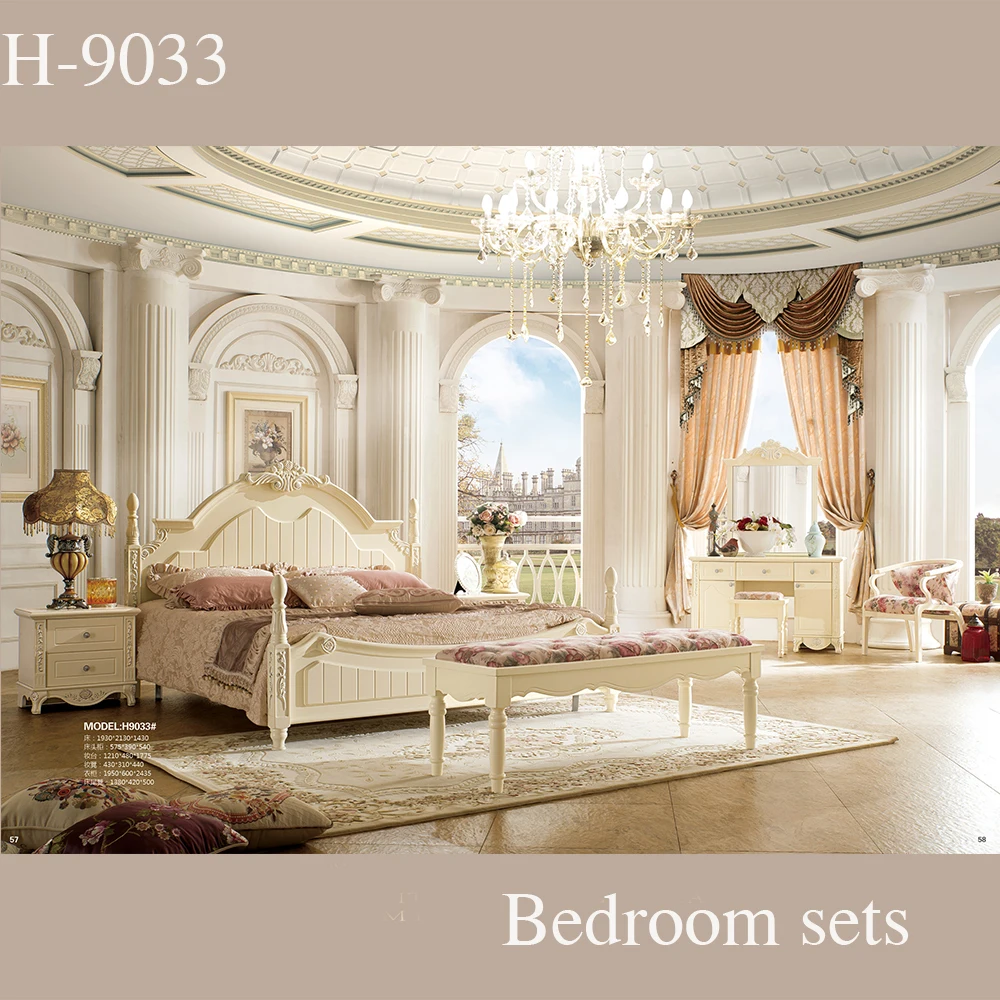 Healthy Painting Royal Style Hand Carving King Size Hotel Bedroom Furniture Bed With Pillars Buy Healthy Painting Royal Style Hotel Bedroom