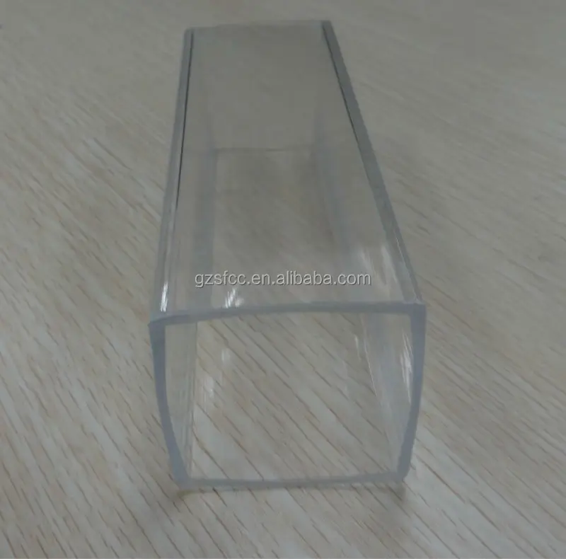 Big transparent acrylic square tube, clear acrylic square pipe,clear