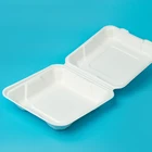 Best seller disposable food trays raw color square bagasse plate rectangle sugarcane paper plates