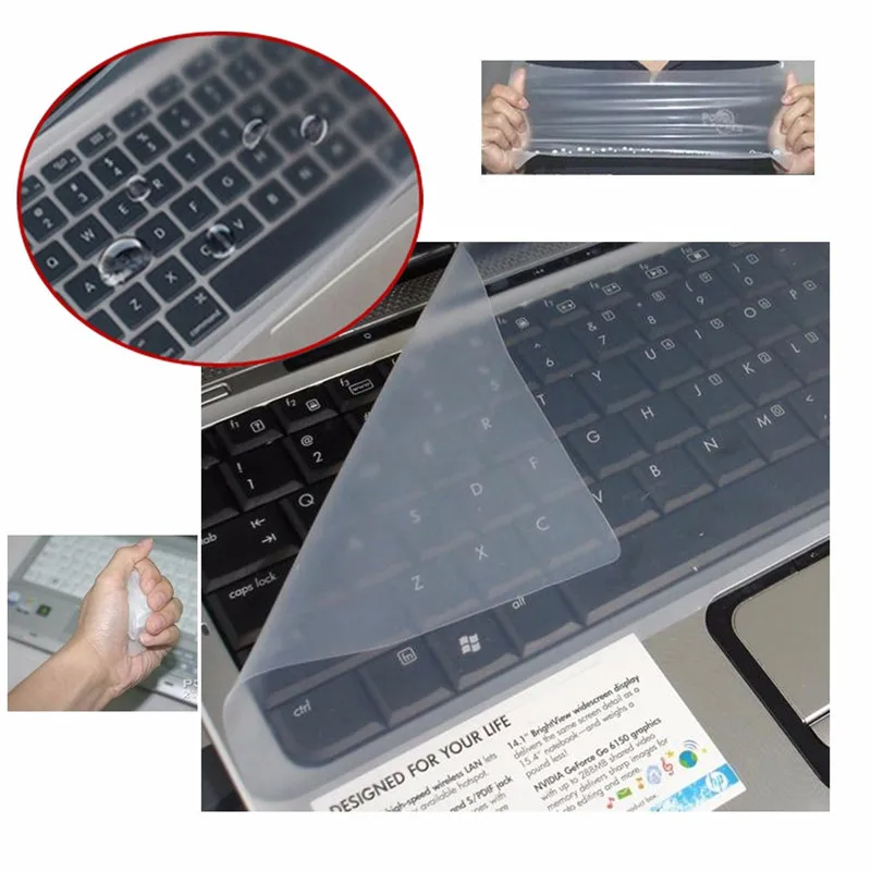 Cubierta De Teclado Impermeable A Prueba De Polvo Funda De Silicona