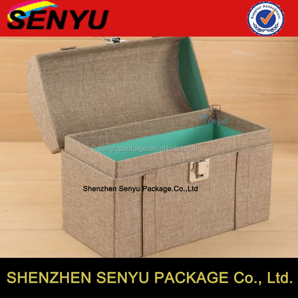custom wholesale cardboard handmade rigid treasure chest gift