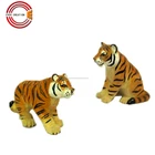 decorative hand made wooden carved tiger