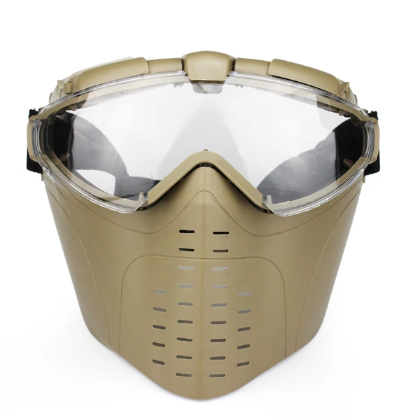 Açık cs savaş oyunu Anti-sis Havalandırmalı Taktik Avcılık Paintball Airsoft Gözlük Tam Yüz Elektrikli Fan Gaz Maskesi Gözlüğü