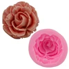 3d rose flower silicone fondant mold for cake candle soap making