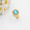 Ring Makers New Design stone Heart Shaped Pretty Model Woman Ring