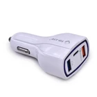 Consumer electronic car accessories mobile phone 12v quick charge 3.0 dual usb car charger 5v 7a fast charging