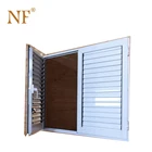 white upvc pvc plastic louver panel window for sale