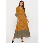 2019 New design Muslim Arabic bib print patchwork flared sleeve Islamic clothing Dresses woman abaya baju jilbab